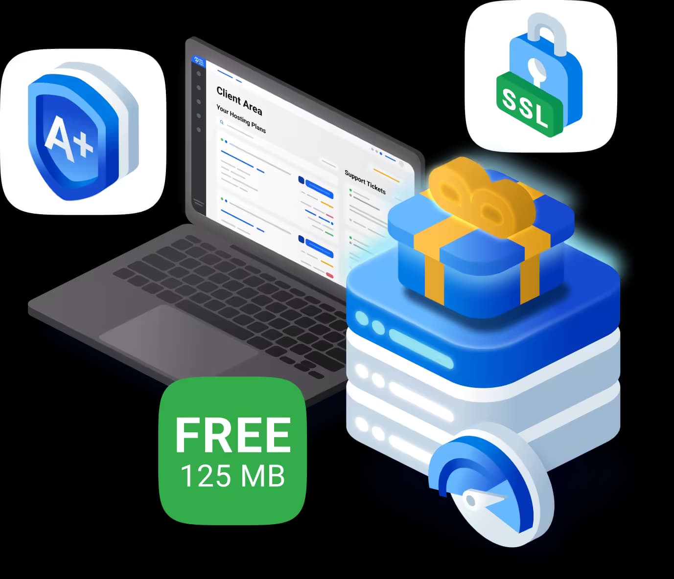 Free Web Hosting Illustration