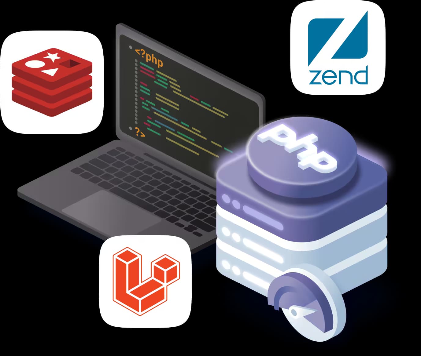 PHP Hosting Illustration