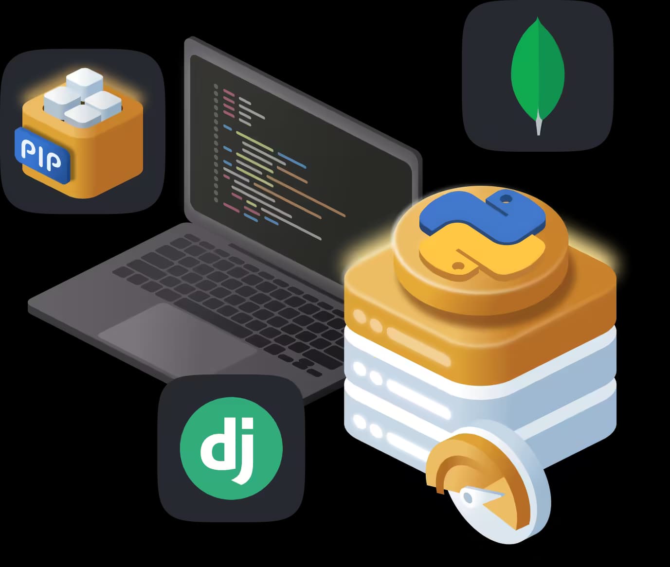 Python Hosting Illustration